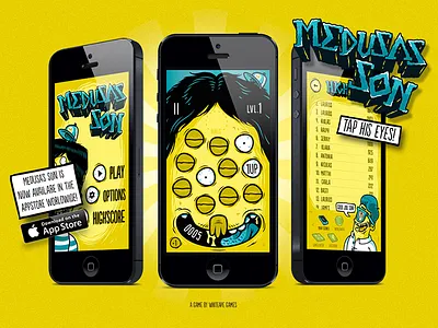 Medusa's Son app game illustration iphone medusasson website