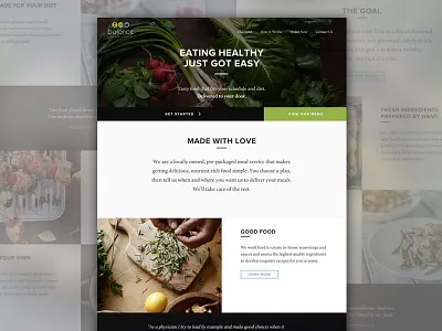 Balance - Prepared Meal Delivery delivery ecommerce grid large photos meals