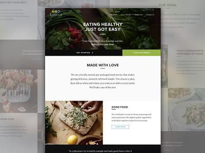 Balance - Prepared Meal Delivery delivery ecommerce grid large photos meals
