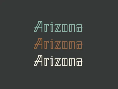 Arizona Logotype arizona geometric pattern restaurant