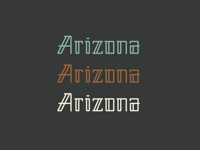 Arizona Logotype arizona geometric pattern restaurant