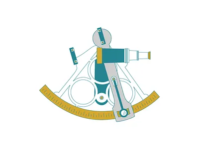 Nautical 3: Sextant illustration nautical vector