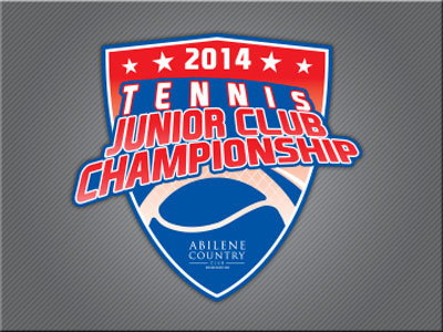 Tennis Jr. Club Champ championship logo sports tennis