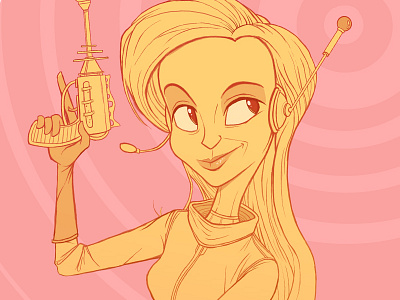 The Adventures of Space Girl in Space (working title) babe girl gun illustration scifi sketch space woman