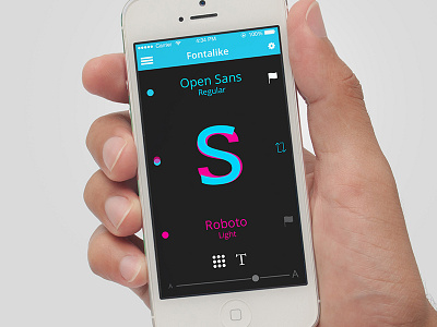 Fontalike app design fonts iphone mobile