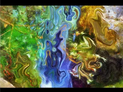 Melted Photo art custom filter math nature photo