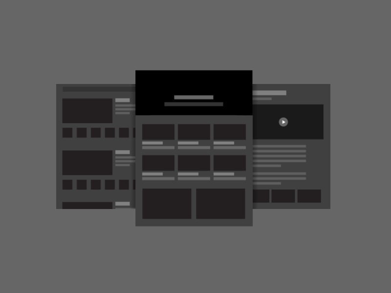 Wireframes after effects animation flat gif motion vector wireframes