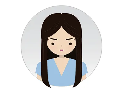 Avatar avatar blueshirt girl hair illustration
