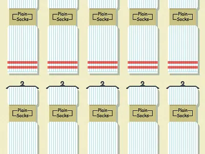 Sock Display illustration socktober