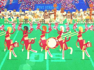 Brand New Stage animated football gif