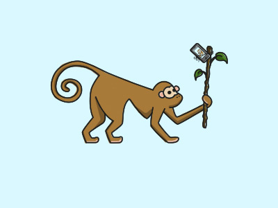 Monkey Selfie illustration monkey selfie