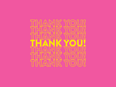 Presentation branding client color deck pink presentation slide thank you thanks yellow