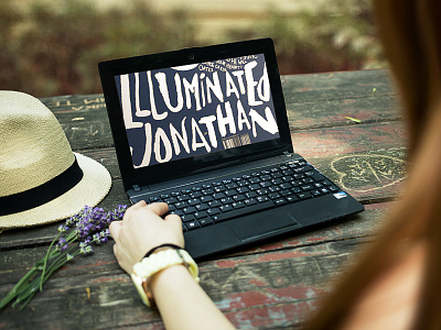 Web Display Mockup flowers laptop mockup psd mockup showcase mockup web web design website design wood