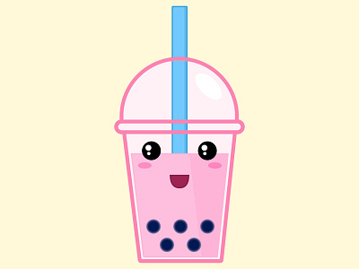 Bubble Tea anime balls boba bubble tea milk tea tea