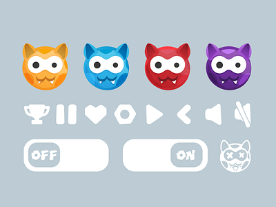 Bogo's Game UI android character game gui icons interface ios ui vector videogame