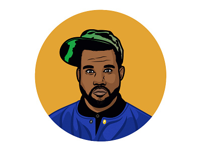 Mr. West illustration kanye west portrait yeezy