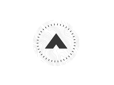 Identity Exploration explore geometric identity logo map mountain triangle