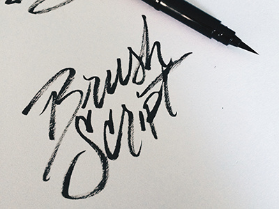 Brush Script brush script hand lettering lettering