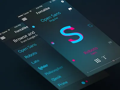 Fontalike - Comparing fonts for fun app compare font fonts google iphone mobile