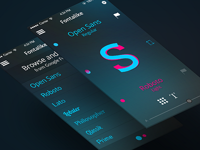 Fontalike - Comparing fonts for fun app compare font fonts google iphone mobile