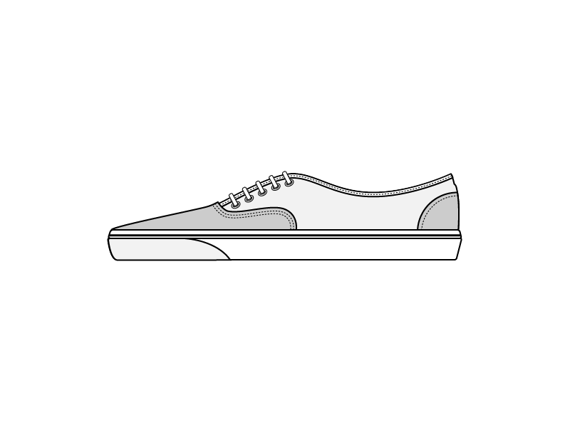 Shoe after effects flat gif shoe sneaker vans vector