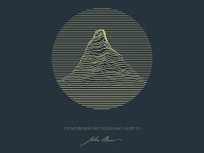 Stetind Poster john muir mountain poster print quote