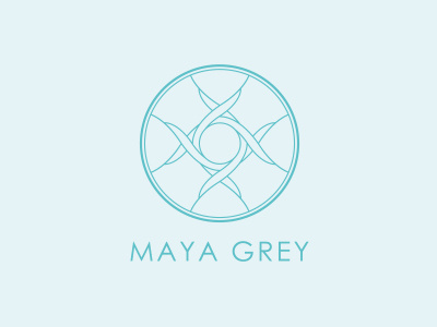 Maya Grey Logo dnr logo logotype meditation reiki therapy yoga