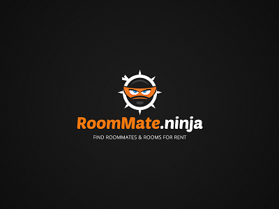 RoomMate.Ninja Logo crunchpress logo logo design roommate.ninja roommates