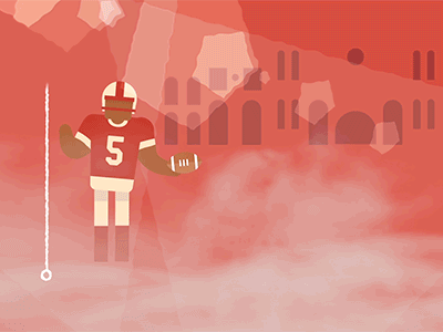 FSU vs. Clemson Sneak Peek clemson florida state university football fsu gif illustration motion motion design seminoles stadium runner tigers