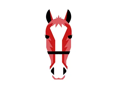 Horse illustration face geometric graphic head horse icon illustration