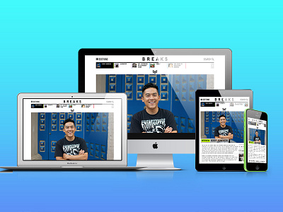 Breaks Magazine | Re-design article design magazine menu redesign web design website design