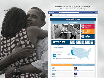 Obama Network facebook network obama politics social social media ui