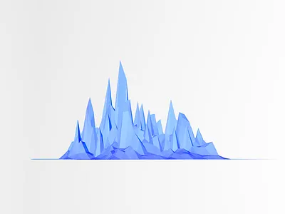 Blue 3d abstract blue c4d cinema4d clean cold geometric glacier simple
