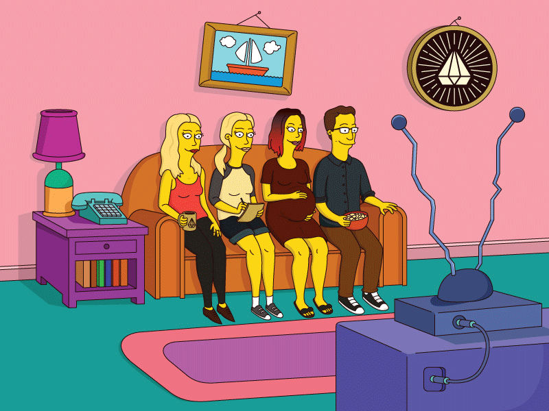 Simpsonized Hoodrats everysimpsonsever gif hoodzpah design co simpsonized the simpsons