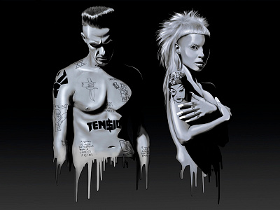 Die Antwoord Project antwoord die illustration ninja project yolandi zef