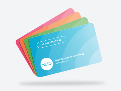 Xero Trial Cards card illustration xero