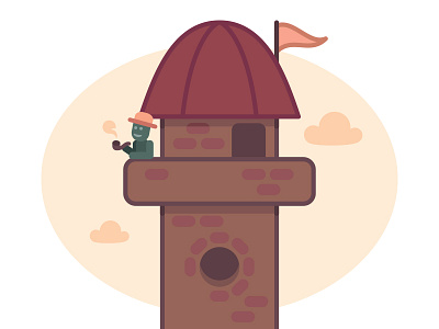 Mr Olaf in the tower flat mrolaf pipe tower vector