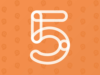 5 Senses 5 cogs five head head lettering mind opacity senses transparency