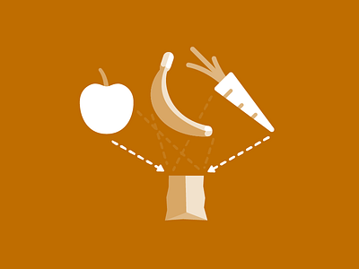 Food Subscriptions apple banana carrot food icon