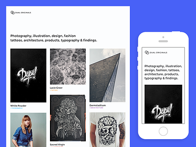 Dual Originals Blog blog clean dual minimal originals tumblr white