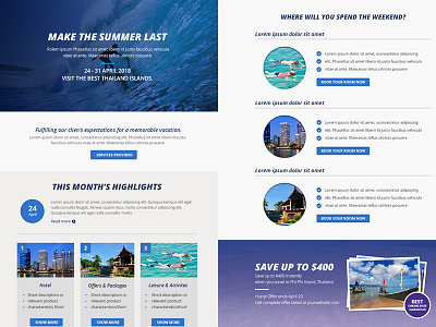 Travel E-Newsletter e newsletter email design email template