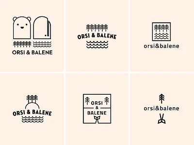 Orsi & balene bear icon logo wales