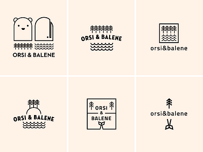 Orsi & balene bear icon logo wales