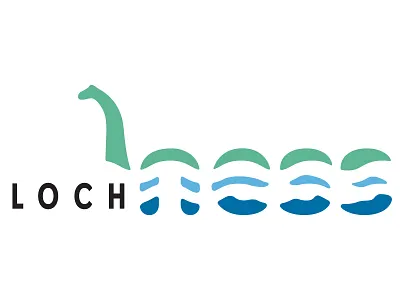 Loch Ness - (Updated version) art branding design graphic design illustration illustrator lake logo monster mythological nessie scotland typography vector water