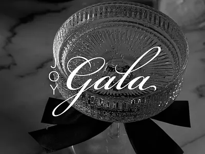 JOY Gala Logo black and white brand identity branding classic elegant graphic design logo photography texture typograpy