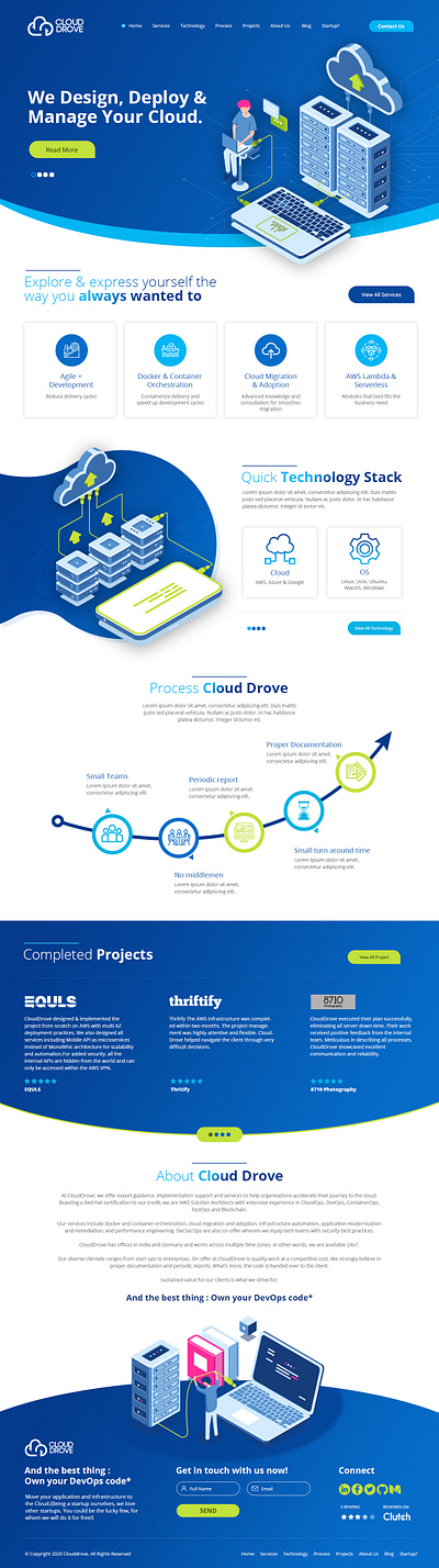 Cloud Drove branding graphic design logo ui