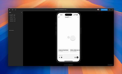 ChatGPT + DeepSeek UI Kit – Free Figma File 🚀 app chat chatgpt components darkmode deepseek download figma free mobile prototype variables