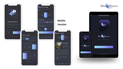 Dream Weaver ui ux design