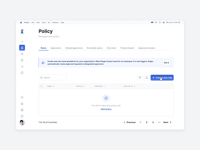 B2B web application aimed at simplifying Travel Management button colors component empty state feedback figma management navigation platform saas software styles travel typography uilog in usability ux web