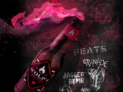 Invaders XIII alcohol beer bomb brew design drink grafitti molotov riot stencil street website